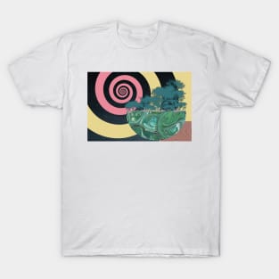 Abstract Collage Bonsai Planet Vortex T-Shirt